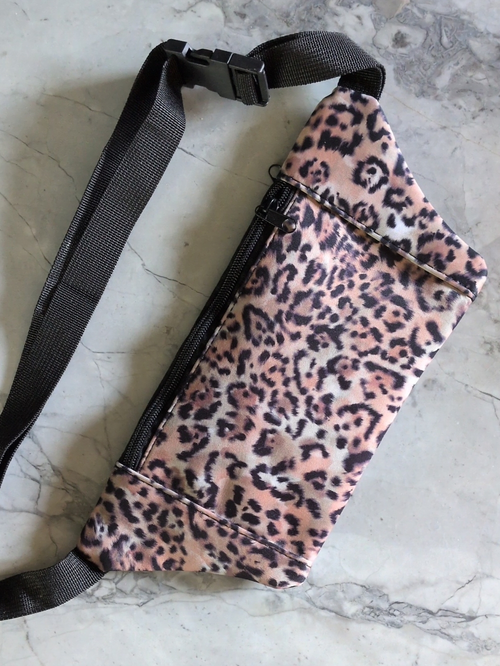 Jessica Simpson Leopard Print Athletic Hip Pouch